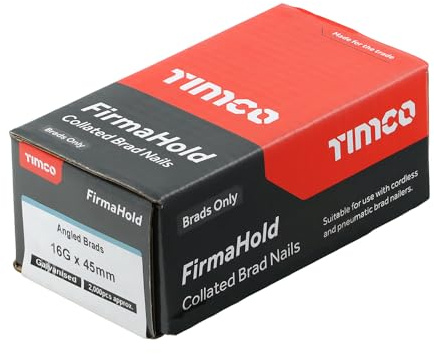 Brad Nails - Firmahold Paslode - 2nd Fix Finishing Nails - Galvanised, Stainless Steel (Stainless - Angled - 16Gx50-2000pcs)