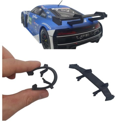 blackslot Flexibler Spoiler, Carrera Zubehör für 124 Audi R8 LMS GT3 evo II, Carrera Bahn Zubehör, Tuning Kleinteil Ersatzteil