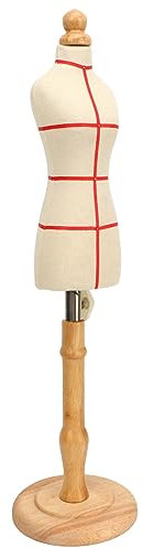 Damen Schneiderpuppe Verstellbare Damen-Schnittform mit Holzrahmen, Höhenverstellbare Schneiderpuppe zum Schnittmustererstellung (Typ 2)