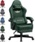 GTPLAYER Fabric Gaming Chair, Ergonomic Computer Chair with Footrest and Lumbar Support Height Adjustable Home Office with 360°-Swivel Seat and Headrest