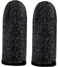 BCOMFY 10 stücke Anti-Cut Fingerlinge Daumen Schutz Hülse Abdeckung Finger Peel Fingertip Handschuhe Picking Finger Abdeckung Küche Werkzeuge(Black)