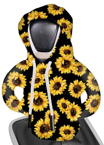 Kapuzenpullover Auto Schaltknauf Abdeckung,Kapuzenjacke Schalthebel Schaltkopf,Pulli Hoody Für Auto Schaltknauf Schaltknüppel, Auto Schalthebel Innendekorationszubehör,für Auto Dekoratives Schaltknauf