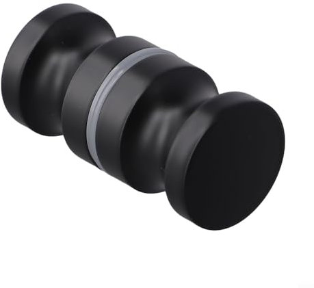 CNANRNANC Mango cromado moderno, perfecto para armarios de cocina y puertas de cristal (negro)