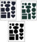 Self-Adhesive Waterproof Down Jacket Repair Patch 3-Pack Black High-Strength Bonding Fabric Patch for Jackets Tents Sleeping Bags Winter Windbreaker Hole Repair Halloween Promotion Pack
