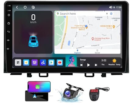 ZZPHKK 9 Zoll Android 13 Double DIN Car DAB+ Radio für Kia Rio YB KX Cross 2016-2020 mit Wireless CarPlay Android Bluetooth 5.0/4G WiFi/FM RDS Auto Radio Player/Lenkradsteuerung/DSP Stereo(NF-3)