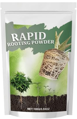 Plant Rooting Powder, Root Growth Ho-rmone, Propagation Enhancer, Enhanced Growth Formula, Balanced Soil Solution, 20x12cm, for Indoor and Outdoor Plant Propagation