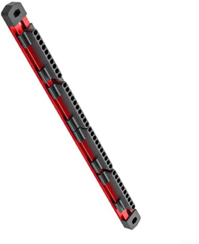 Aluminum Alloy Magnetic Organizer with 40 Dedicated Slots for 6 35mm Screwdriver Bits in Any Workspace