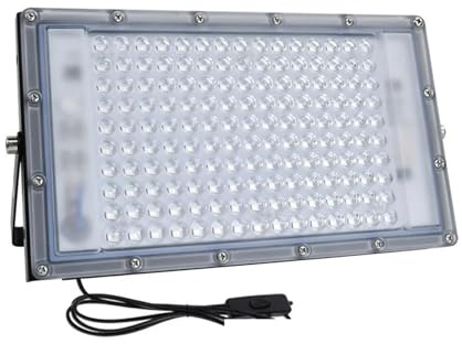 UV Härtender Licht, 50/100/200/300W LED UV Flutlicht 395nm Wasserdichte Uv-härtung Uv Lampe Mit for Glow(50W)