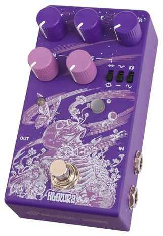 Klowra Gnash Dual-Channel Analog Distortion Pedal | Seriell/Parallel High-Gain Drive mit Wavefolder & Mid-Cut | Vollanaloges Through-Hole-Design für Profi-Pedalboards