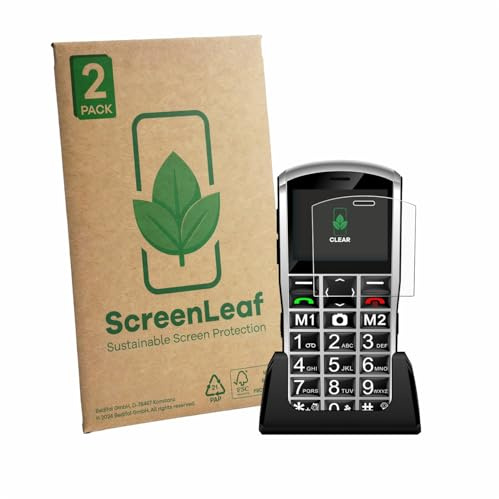 ScreenLeaf 2 Stück Schutzfolie für Artfone A400 Pro 4G [nachhaltiger Displayschutz, Folie, transparent, kratzfest]