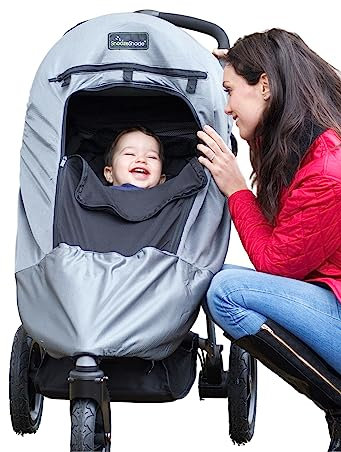 SnoozeShade Plus Deluxe (6 m+), parasole universale per passeggino e passeggino, blocca in modo sicuro fino al 97,5% dei raggi UV