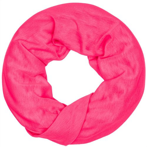 Caspar SC396 unifarbener Loop Schal, Farbe:pink
