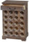 Mendler Weinregal Lucan T324, Flaschenregal Regal für 20 Flaschen, 76x48x31cm, Shabby-Look, Vintage - braun