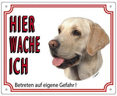 Nobby 93202 Warntafel Labrador Hell