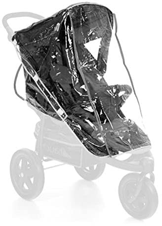 Hauck Universal Regenschutz Buggy Kinderwagen Shopper, Gute Luftzirkulation, Einfache Befestigung, Kompatibel mit hauck Buggy, Klein Faltbar (Transparent)