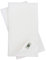 Linen & Cotton 4 x Stoffservietten Leinenservietten Amelia, Weiß - 50% Leinen, 50% Baumwolle, (47 x 47cm) Servietten Stoff Napkins für Hochzeit Gastronomie Restaurant Vereinsfeier Geburtstagsfeier