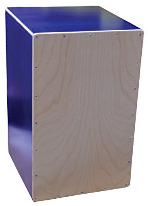 Cajón flamenco, con bordones Azul y Natural