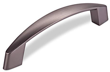 SOTECH Möbelgriff THEA BA 128 mm Edelstahloptik matt dunkel | Kommodengriff Türgriff