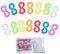 Anyasen Loom Bands S Clips 400 pcs S Clip for Loom Rubber Band Colorful S Clip DIY Bracelet Connector Plastic Connectors Refills Loom Hook Tool for DIY Bracelet Making