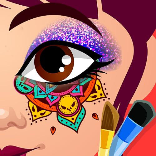 Eye Art Color Fill Beauty Salon Stencil Art Paint