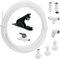 15 M Water Supply Pipe Tube and Fridge Connectors Kit, Refrigerator Water Hose Connection Kit, Refrigerator Hoses, Fridge Water Pipe Connector, for European Style Double Fridge Refrigerator(1/4 Pipe)