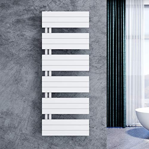 ELEGANT Design Badheizkörper Mittelanschluss Handtuchtrockner mit Anschluss links oder rechts Heizung weiß Hantuchwärmer 1590x600mm