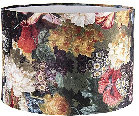 Clayre & Eef Lampenschirm bunt Textil auf Kunststoff 34 x 34 x 24 cm 6LAK0492