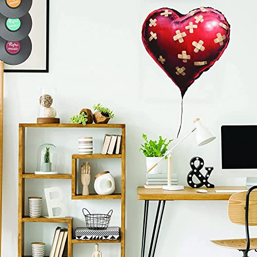 Banksy Heart Balloon Vinyl Wall Sticker - Art Home Decor Cool and Premium Waterproof Decal - Adult Graffiti Bansky Laptop