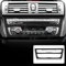 KUNGKIC Kohlefaser Klimaanlagen-CD-Konsolenverkleidung Dekorative Aufkleber Carbon Fiber Center Control Panel Innenraum für BMW F20 F21 1 Series Zubehör accessories 2012 2013 2014 2015
