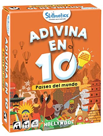 Ludilo - Raten Sie in 10! Länder der Welt | Brettspiele Kinder 8 Jahre | Kartenspiele 8 Jahre oder mehr | Kinderspiele | Familienbrettspiele