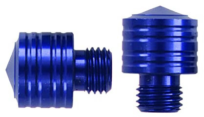 ihreesy 2 Stück Aluminiumlegierung Rückspiegel Schrauben, Motorrad Spiegel Loch Stopfen Schrauben Universal Motorrad Schraubkappe Rückspiegel Befestigungsschrauben für Roller Motorrad Fahrrad, Blau