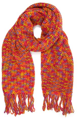collezione alessandro Italienischer Schal Becky kuschelweich, mit Fransen 34cm x 200cm