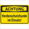 Indigos UG Aufkleber Achtung - Herdenschutzhunde im Einsatz - 200x150 mm - Hotel, Firma, Schutz, Kita, Arzt, Praxis, Wohnung - Sicherheit - Warnung