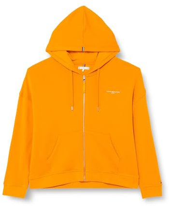 Tommy Hilfiger CRV 1985 REG MINI CORP ZP HOODIE Hoodies Damen, Orange (Rich Ochre), 52