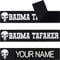 Punisher Klett Patch selbst gestalten | personalisiertes Namensschild für Kleidung | Bundeswehr Biker Patch mit Klett oder Aufbügler Totenkopf Motiv| 125x25mm