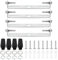PATIKIL 100mm Lampenhalterung Decke Kit 4 Set Deckenhalterung Lampe Stahl Querleiste für Haus Büro Hängeleuchte Wand mit Schraube Unterlegscheibe Mutter