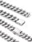 Inscca Mens Necklace Chain 316L Surgical Steel Chains Silver Color 11mm Thick 28 Long Rope Chains High Polished Solid Clasp Birthday Present for Grand Son