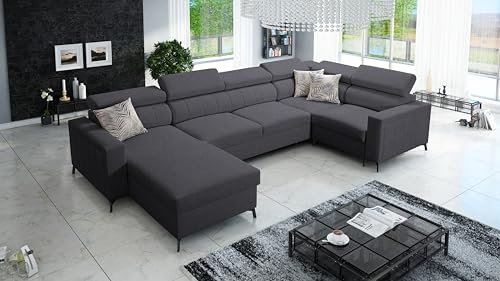 IM SOFA Wohnzimmer Couch XXL Ecksofa in U-Form Baltic V Maxi Links/rechts Farbe wählbar TOP Qualität
