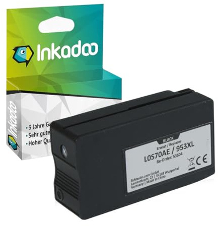 Inkadoo Kompatibel Tinte für L0S58AE / 953 OfficeJet Pro 7700, 7720, 7730, 8200, 8700, 8720 Tintenpatrone, Druckerpatrone, Patronen, Druckertinte