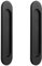 Okaywork 2 Piezas Tiradores de Puerta Corredera Ovalados Autoadhesivos, Tirador Puerta Corredera Aluminio (Negro), No requiere Perforación, Adecuado para Armarios, Puertas Correderas Ventanas, 15cm