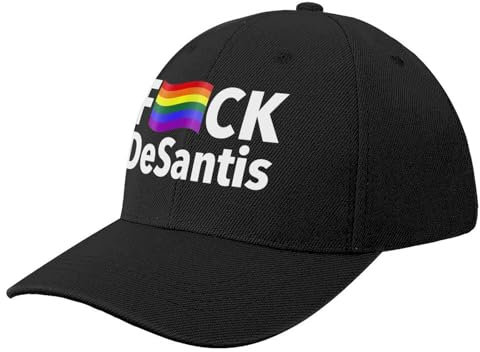 Unisex-Hut Mode Hip Hop Baseball Cap FCK Classic Casual Sports Zensiert mit Einer Gay Pride Flagge (weiß) Baseballkappe in Hut Golf tragen Hüte für Frauen Männer Outdoor-Geburtstagsgeschenk