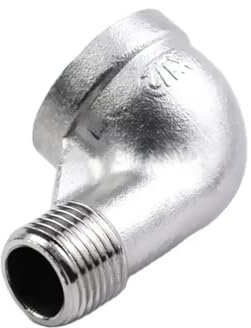 Elbow Male, 1PC BSP Reduced Threaded Elbow Male to Female 3/8'' 1/2'' 3/4'' 1'' Reducing Pipe Connection Stainless Steel Adapter Fitting(F DN32 x DN25 M)