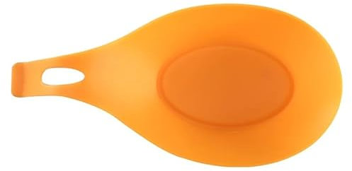 Gadgets - Soporte multiusos de silicona para cucharas, para vajilla, utensilios de cocina, accesorios, color naranja