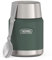 Thermos ICON Food Jar 0,47 l, grün matt/forest, Speisegefäß für Essen 470 ml, doppelwandigem 18/8 Edelstahl, hält warm und kalt, mit klappbarem Löffel, rutschfester Boden, absolut dicht