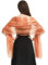 Niwicee Stola Damen Festlich Schal Stola Für Abendkleid Funkelnde Metallische Tücher Abendparty Kleider Hochzeit Brautjungfer Frühling Sommer Brautkleider Pashmina Schals-Orange-Rosa