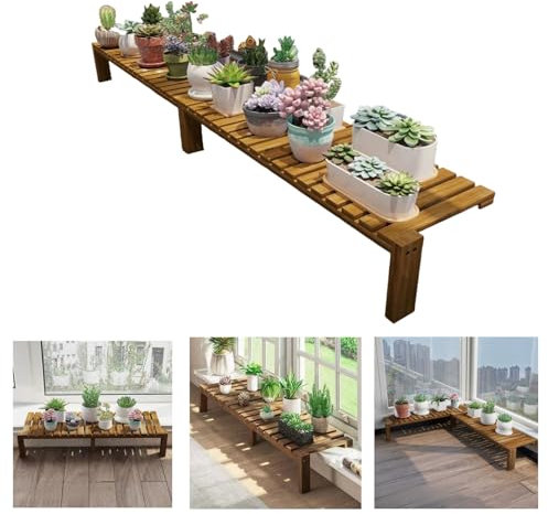 Fensterregal für Pflanzen, 15 in Fensterbank Extender Platte für Pflanzen, Fensterbank Holz Pflanzenregal, Wand Pflanzer, für Fensterbank, Garten Balkon, Home Office Outdoor Dekoration(30x15cm/11.8x5.