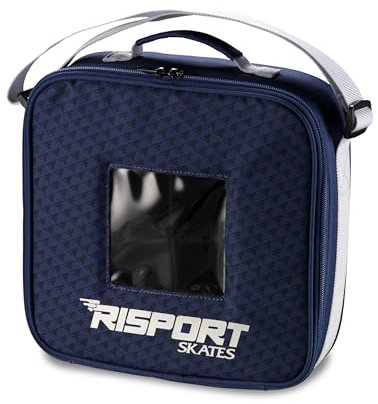 Risport New Whell bag, borsa portaruote per pattinaggio a rotelle, borsa per il trasporto delle ruote di ricambio dei pattini a rotelle artistico o in linea (blu)