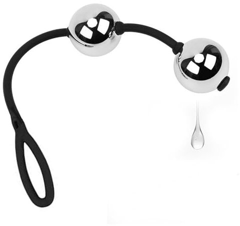 Beckenboden Kugeln für Frau,Analkette für Frauen Liebeskugeln für Die Frau Anal Kette Analkugeln für Anal Ei Liebesperlen Kugeln für Beckenbodentraining Mit 25mm Doppelkugel Analkette für Mann
