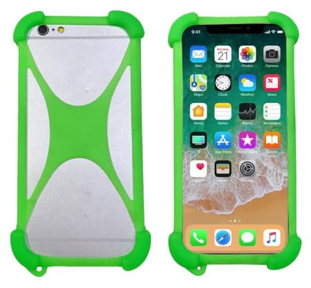 Lankashi Housse Case Cover Etui Coque Soft Silicone Bumper Couverture Protecteur Phone Case pour Bigme HiBreak E Ink 5.84 Green