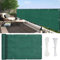 Frangivisto Balcone 115 x 800 cm HDPE 185 g/m² antivento per esterni con legami per estate e inverno, divisorio da giardino verde scuro